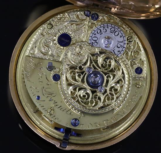 Francis Perigal, Royal Exchange, London, a shagreen, gold and gilt metal triple-cased pocket watch, No. 17897, with early provenance,